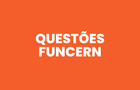 Banner com arte do curso: Curso de Questões Funcern: Professor Mourão