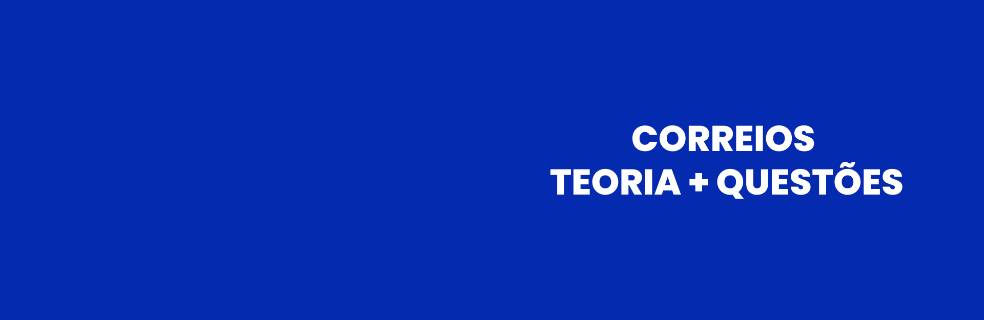 Banner do curso Correios: Teoria + Questões